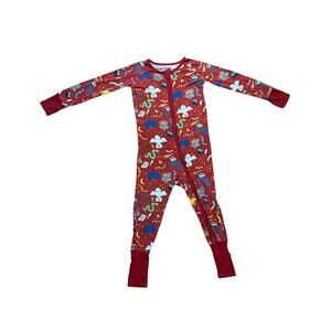 Little Sleepies OG Harry Potter Bamboo Zippie Romper Pajamas 18-24 Months Red